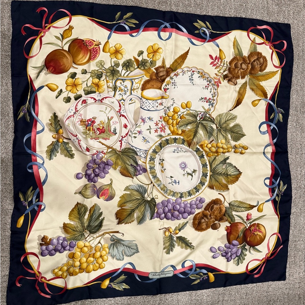 Salvatore Ferragamo Large Silk Scarf